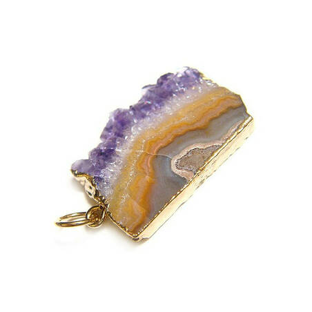 Tranche d'Améthyste en pendentif