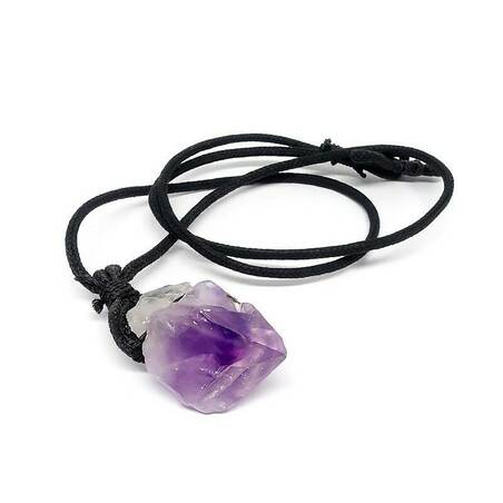 Pendentif Améthyste sur cordon