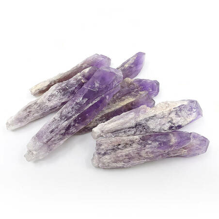 Pointe sciée naturelle d'améthyste