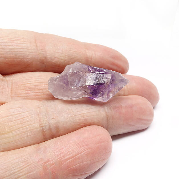 Cristal d'Améthyste - pointe naturelle brute 2