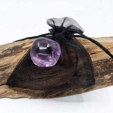 Galet en pierre Améthyste
